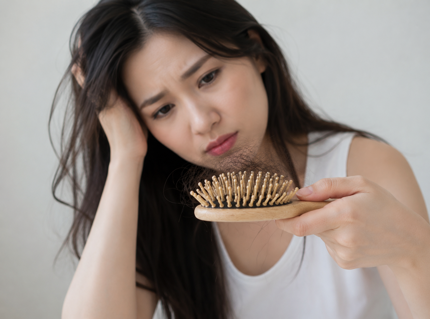 Hair loss assessment by aesthetic doctor