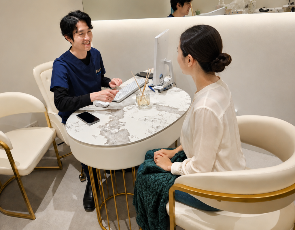 Singapore aesthetic step consultation with doctor